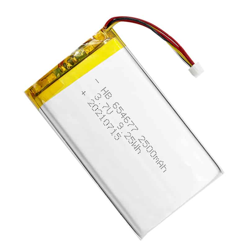 HB 654677 2500mAh 3.7V 9.25Wh