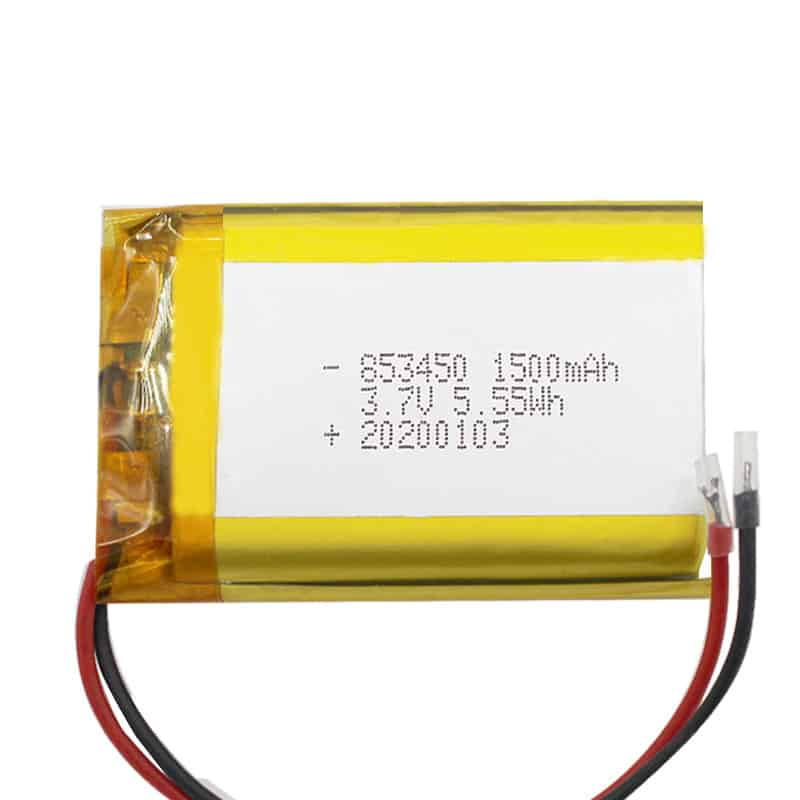 HB 3.7V 853450 1500mAh 3.7V 5.55Wh ličio polimerų baterija