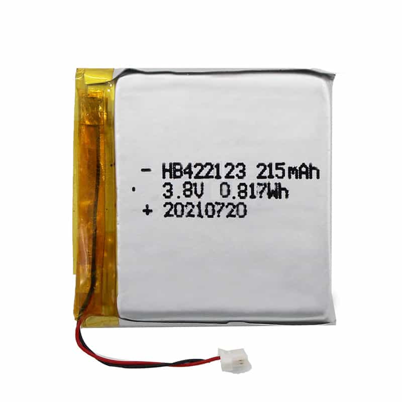 422123 215mAh 3.8V 0.817Wh