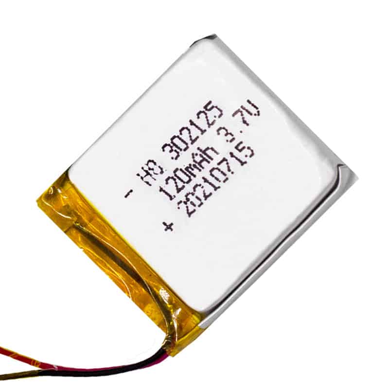 302125 120mAh 3.7V