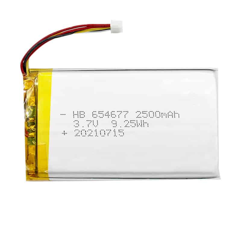 HB 654677 2500 мАг 3.7 У 9.25 Вт/г