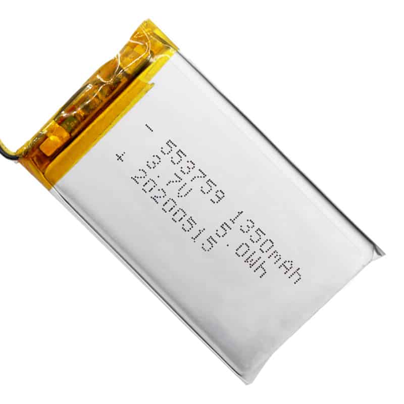 HB 553759 1350mAh 3.7V 5.0wH