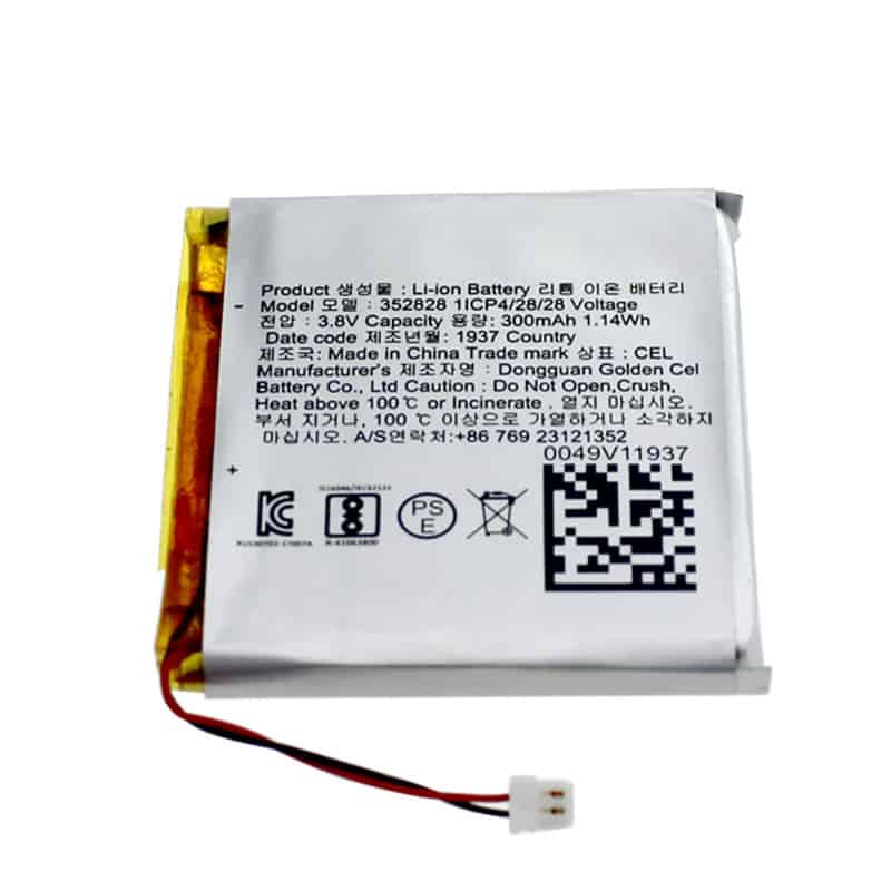 352828 3.8V 300mAh 1.1Wj