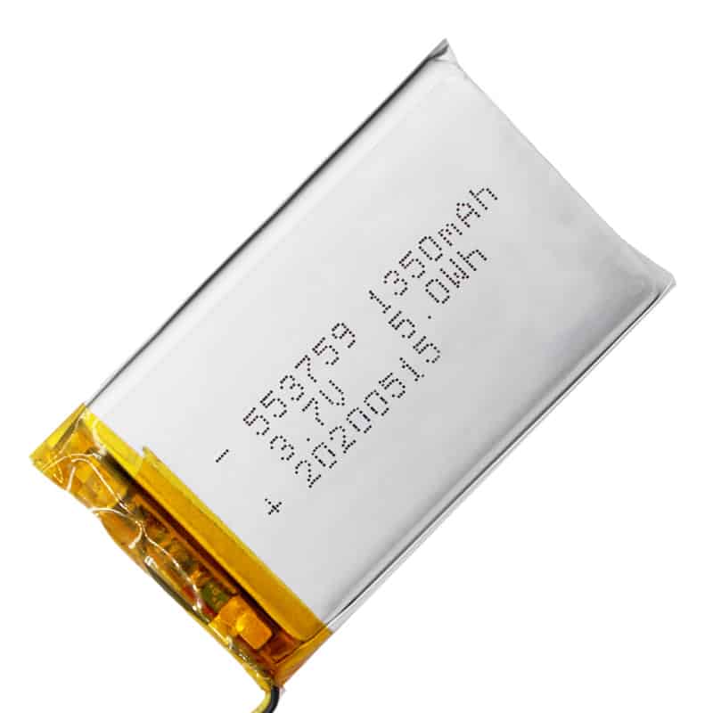 HB 553759 1350mAh 3.7V 5.0wH