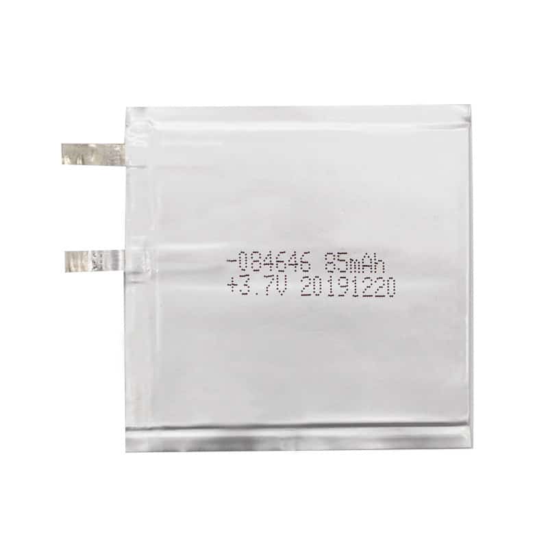 Ultra-thin battery 084646 3.7V 85mAh