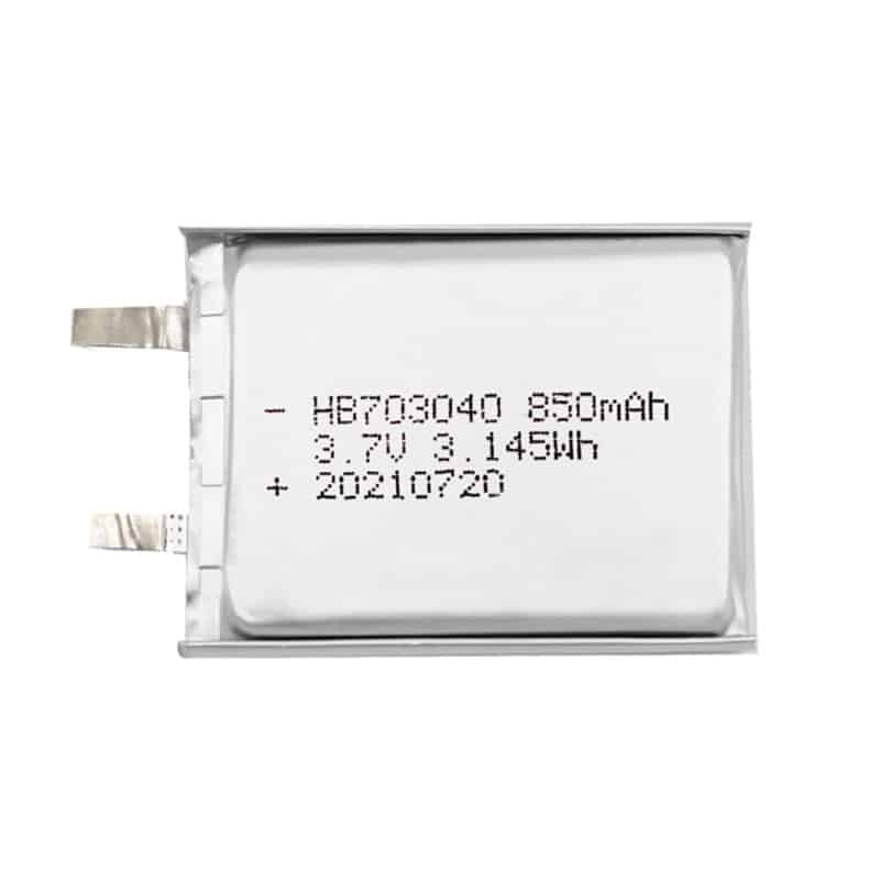 703040 850mAh 3.7V 3.145Wj