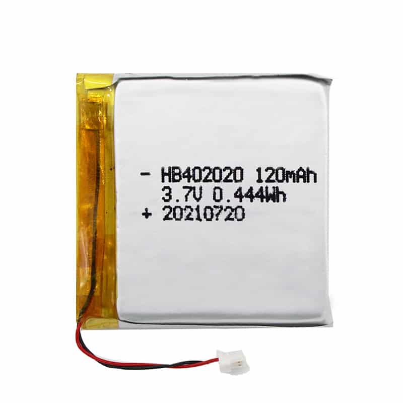 402020 120mAh 3.7V 0.444Wh