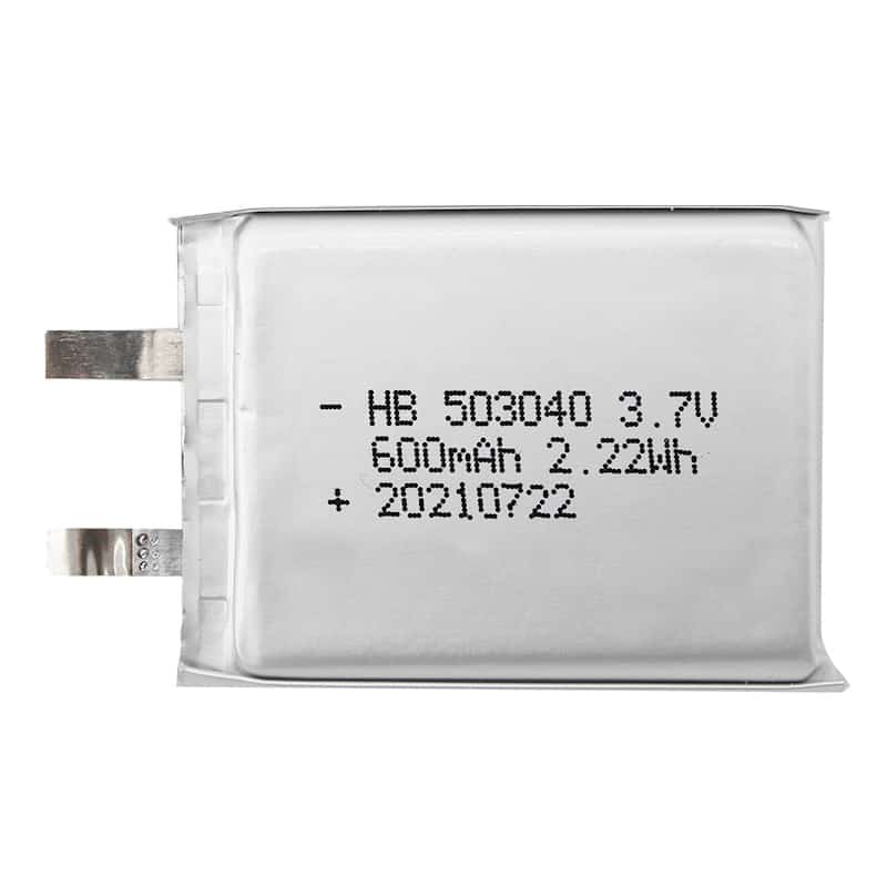 HB 503040 3.7V 600mAh 2.22Wh