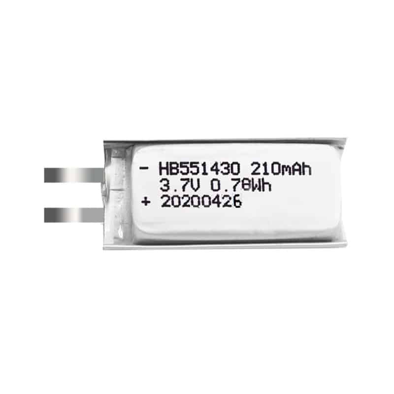 HB 551430 3.7V 210mAh 0.78Wh Lithium Polymer Battery