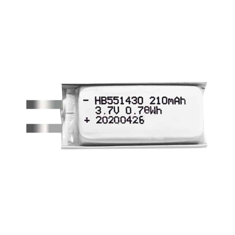 HB 551430 3.7V 210mAh 0.78Wh סוללת ליתיום פולימר