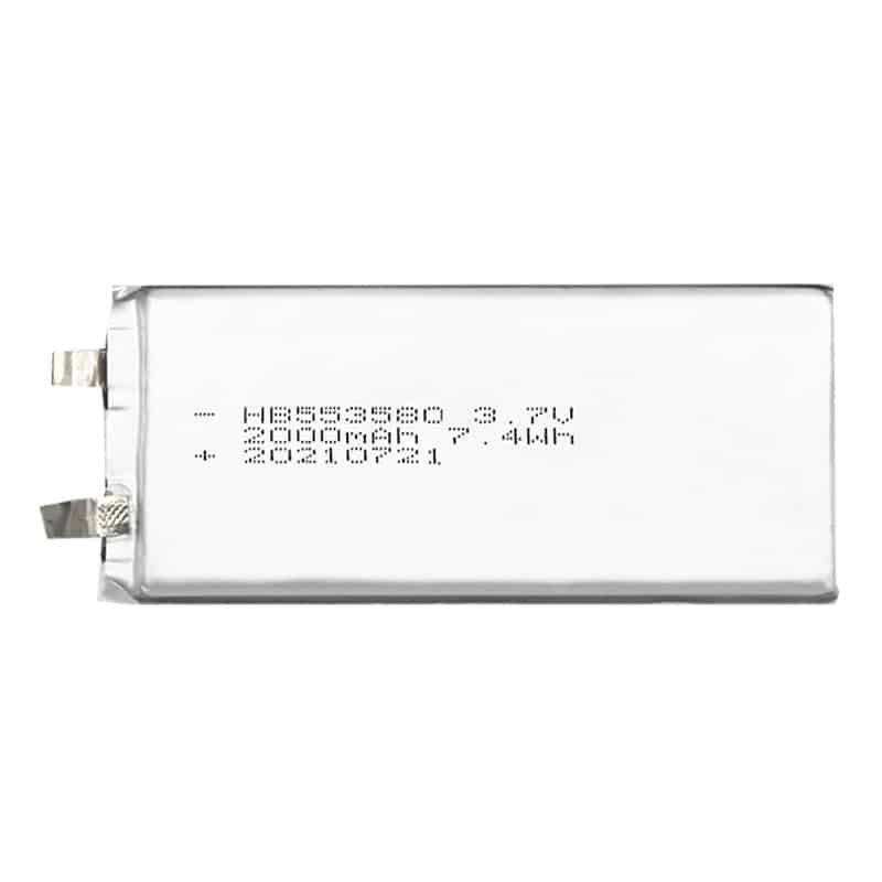 553580 3.7V 2000mAh 7.4Wh