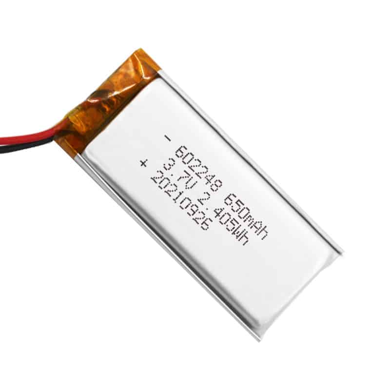 602248 650mAh 3.7V 2.405Wh