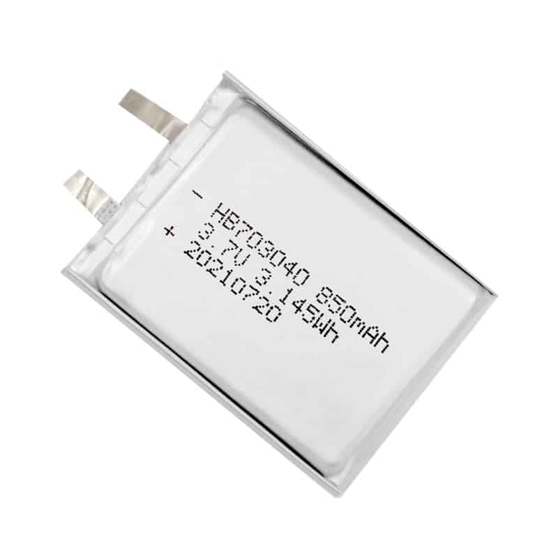 703040 850mAh 3.7V 3.145Wh