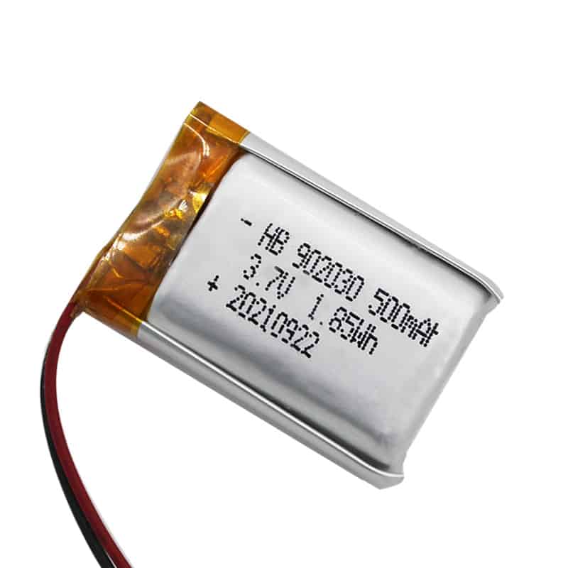 902030 500mAh 3.7V 1.85Wh