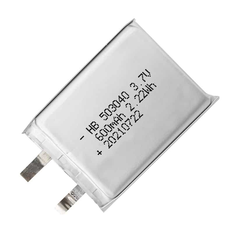 HB 503040 3.7V 600mAh 2.22Wh