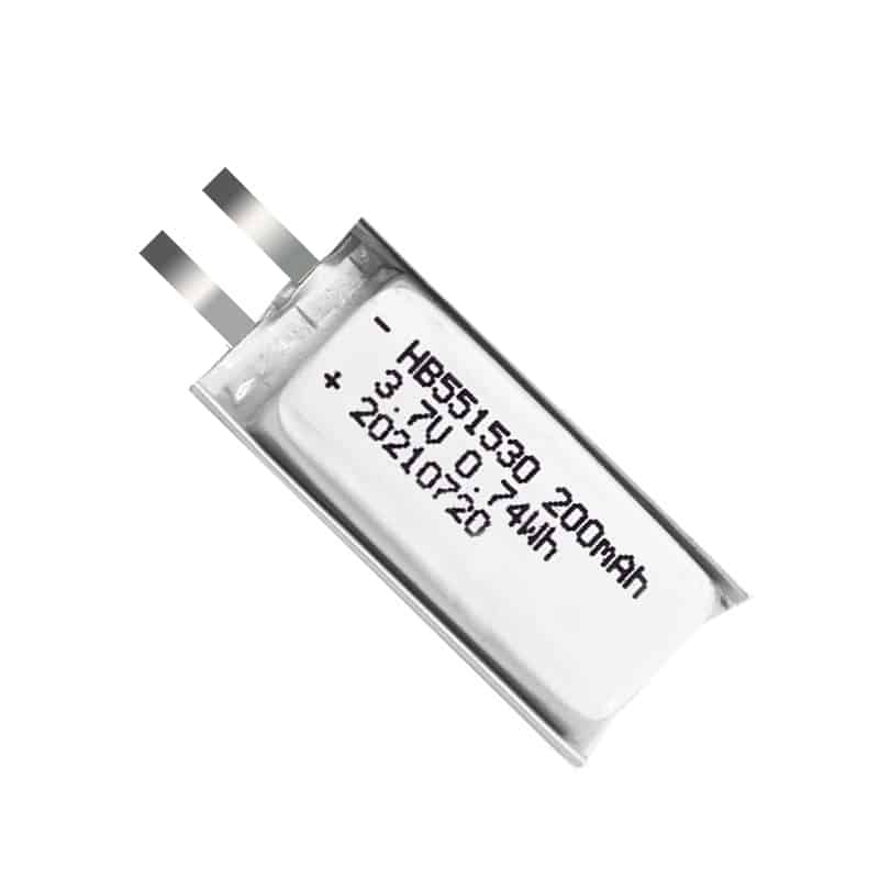 HB 551530 200mAh 3.7V 0.74Wh літый-палімерны акумулятар