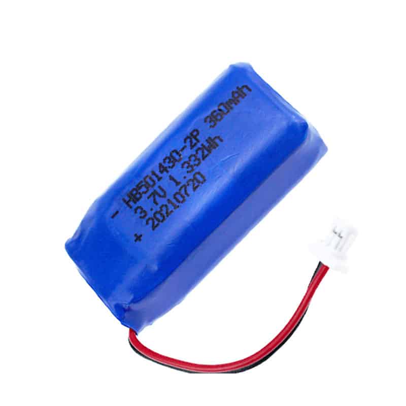 HB 501430-2P 360mAh 3.7V 1.332Wh