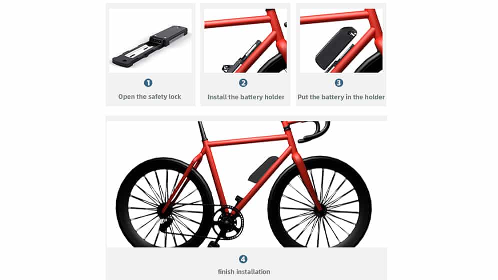 e-cykel batteri