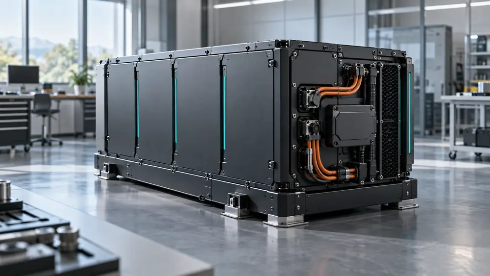 High-voltage battery system concept illustration
